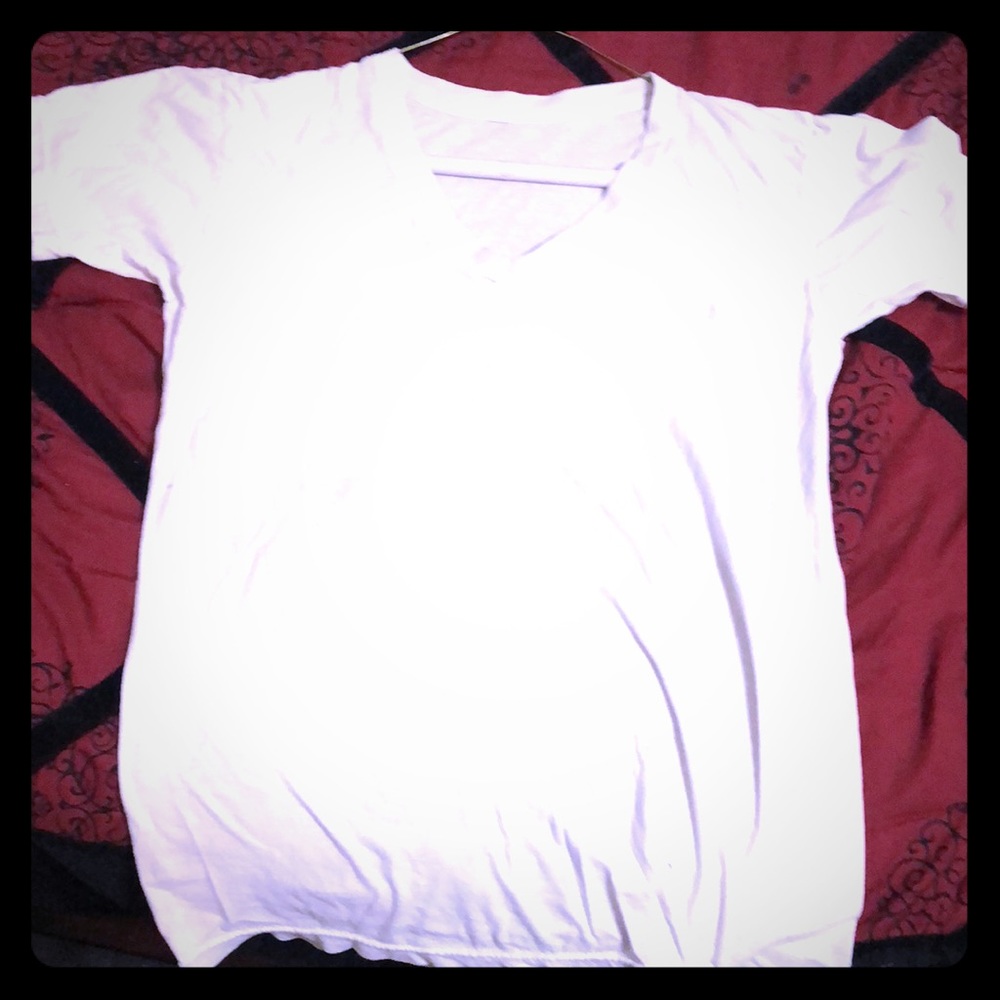 Plain white V-Neck